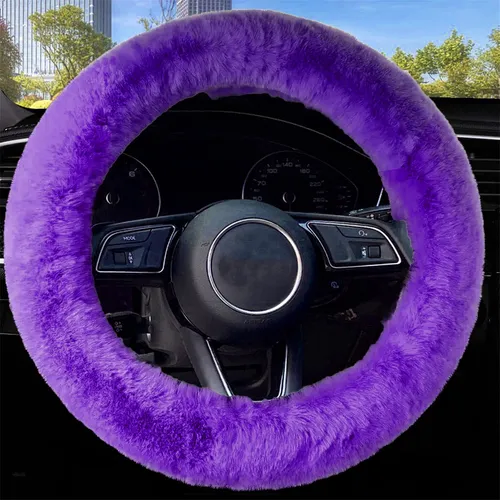 comprar Funda Mullida Para Volante Mujer Invierno Lana Suave Peluda