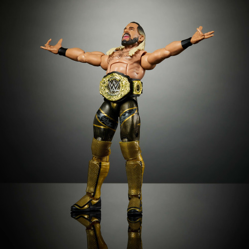 Mattel Wwe Elite Figura De Acción Y Accesorios, 6 Pulgadas Coleccionables Seth Rollins Con 25 Puntos De Articulación, Aspecto Realista Y Manos Intercambiables