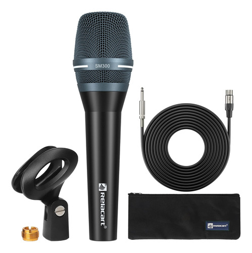 Relacart Microfono Dinamico Sm300 Alto Rendimiento Vocal
