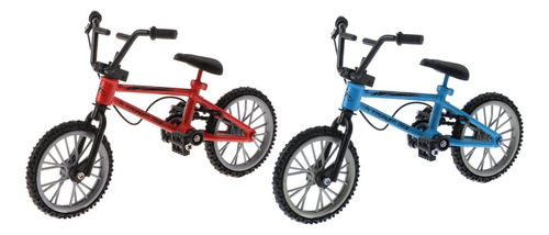 2pcs Mountain Finger Toys Mini Metal Bike Toys Para Rojo Y