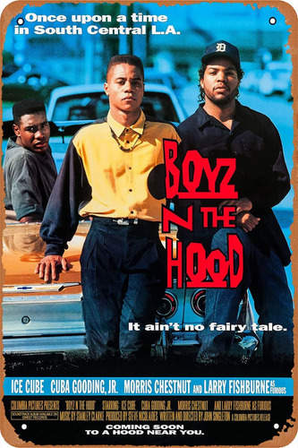 Qian&xii Boyz N The Hood - Pster De Pelcula Retro De Metal P