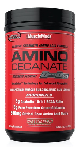 Musclemeds Amino Decanate 30 Servicios Aminoacidos