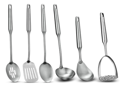 Utensilio De Cocina Turner Con Espátula Ranurada De Acero In