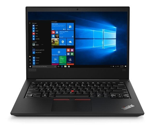 Notebook Lenovo ThinkPad E480 negra 14", Intel Core i5 8250U  8GB de RAM 256GB SSD, Intel UHD Graphics 620 1920x1080px Windows 10 Pro