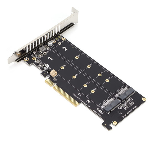 Pcie Adaptador Red Dual M.2 Nvme Ssd X8 M Key Disco Duro 3.0