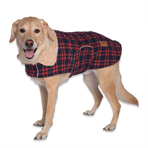 Imagen 2 de 6 de Kimba Eco Capa Perro Escocés Azul/rojo Talla Xxl(20 A 30kg)