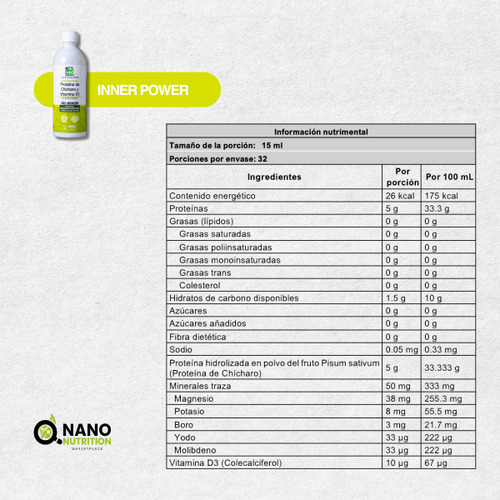 Suplemento Con Proteina Chicharo Y Vitamina D Nano Nutricion Moka