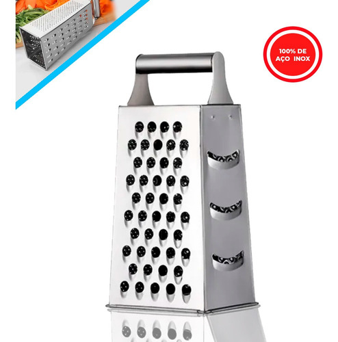 Ralador De Legumes Inox Resistente Bonito Leve