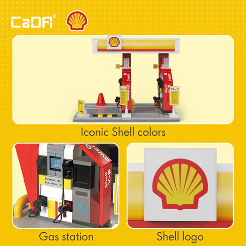 Play Set Estación Shell Carga De Combustible Cada C66028 Shell