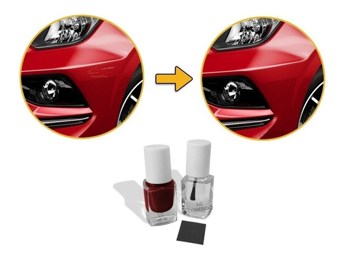 Imagem 4 de 5 de Tinta Tira Risco Automotiva Gm Sonic Cinza Urban 2012 2013