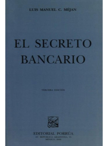 Libro El Secreto Bancario