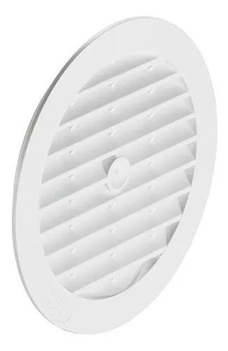 color blanco. redonda, 100 mm Rejilla para conductos de ventilaci/ón interior