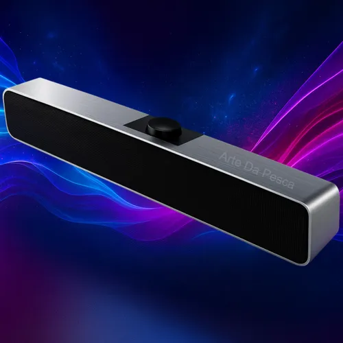 Caixa Som Pc Computador Notebook Gamer Caixinha Potente Usb P2 Subwoofer Soundbar Led Tv Celular Mini Portátil Projetor Estéreo Altofalante Feito Volume Rms Digital Informática Controle Arte Da Pesca