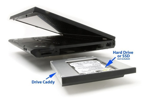 Imagen 2 de 5 de Caddy 2° Disco Notebook 12,7mm Sata A Sata En Lectora Local