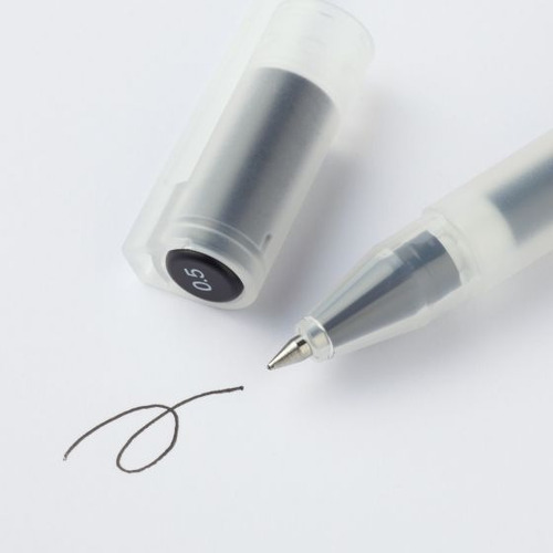 Imagen 2 de 2 de Muji Lapicera Gel Ink Negro 0.5