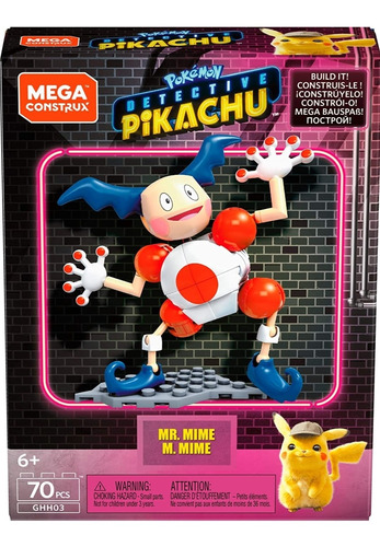 Mr. Mime 70pzas Detective Pikachu Pokemon Mega Construx