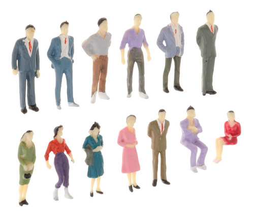 13 Piezas Figuras De Personas A Escala 1:50 Trenes De
