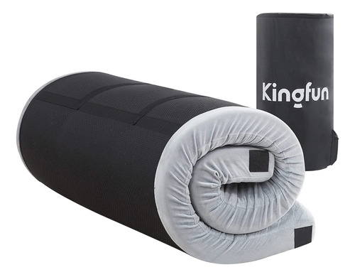 Kingfun Colchn De Espuma Viscoelstica Para Campamento, 3 Pul