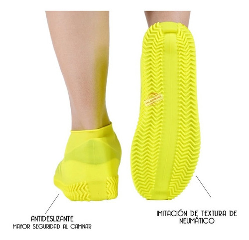 Imagen 4 de 6 de Cubre Zapato Tenis Protector Para Lluvia Impermeable Silicon