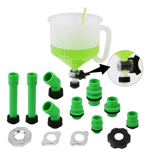Swanlake No-spill Coolant Funnel Kit,spill Proof Radiator Fu