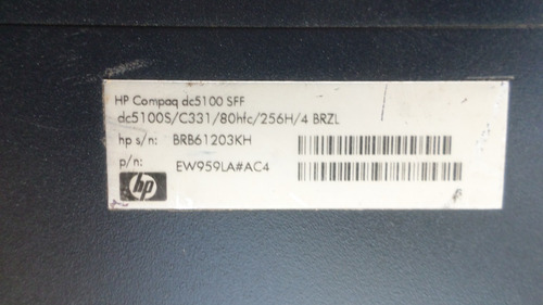 Cpu Gabinete Hp Compaq Dc5100sff