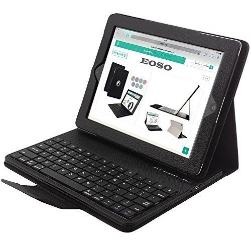 Teclado Inteligente / Estuche Para iPad 2/3/4 Tablet (negro)