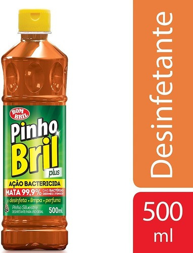 Desinfetante Pinho Bril Plus Original 500ml Oferta Kit C/3un