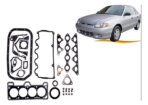 Kit Empaquetadura Para Hyundai Accent 1.3 1994 2000 G4eh