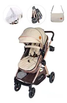 Comprar Coche Moises Estructura Ancha De Aluminio My Little Baby Color Beige Chasis Crema