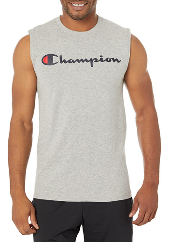 Champion Camiseta Para Hombre Musculo Clasico Logotipo