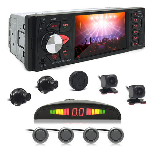 Rádio C/ Tela + Câmera 360° + Sensor Ré Grafite Corolla 2020