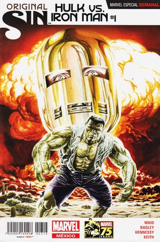 Comic Especial Semanal Original Sin  Hulk Vs Iron Man # 1 