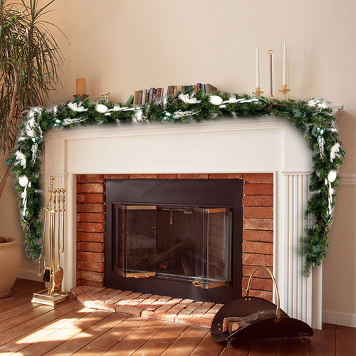 Guirnalda Navidad Pvc 9 Ft Flexible Con Lazo For Decoración
