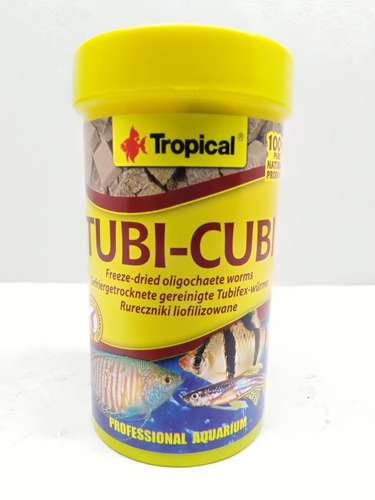 Imagen 1 de 5 de Alimento Tubifex Liofilizado Tubi Cubi 10g Tropical Premiun