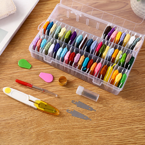 Set De Hilo De Bordar: 50 Colores Para Manualidades Y Costu
