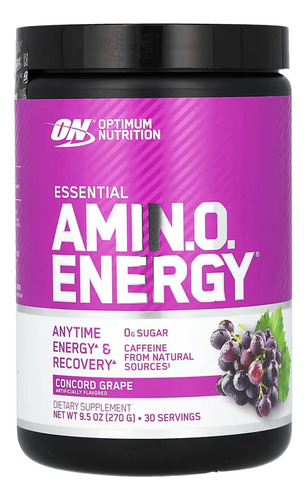 On Optimum Nutrition Amin.o Energy Aminoacidos Grape 270g