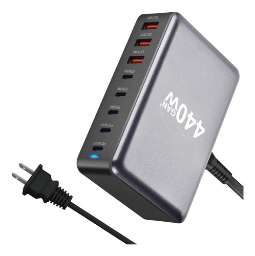Estación De Carga Usb C De 440 W, Estación De Carga De