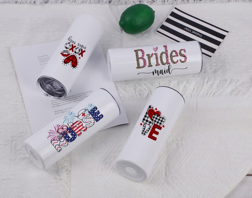. Juego De 4 Vasos Skinny De Acero Inoxidable Con