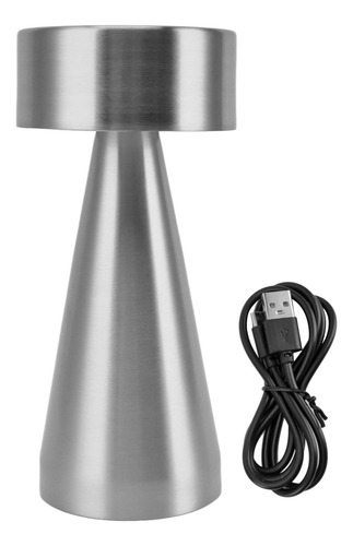 Mesita De Cama Led Portátil Con Sensor Táctil De Metal, 3 Co
