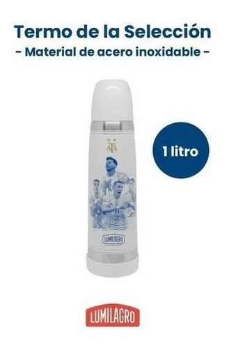 Termo Luminox Selección - Messi Acero Inoxidable Lumilagro