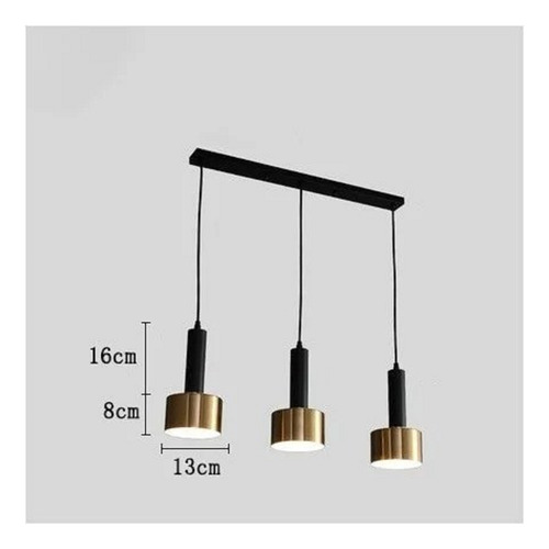 Lampara Colgante Estilo Nórdico Triple