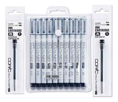 Copic Multiliner Sp 10a Juego De Rotuladores Con Repuestos