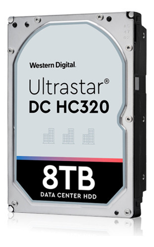 HD 8 TB SAS 256 MB 7200 rpm 3.5 DC Hc320 Hus728T8tal5204 Western Digital Color gris