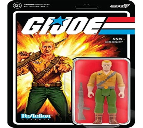 Super7 G.i. Joe Reaction Duke Figura 3.75 