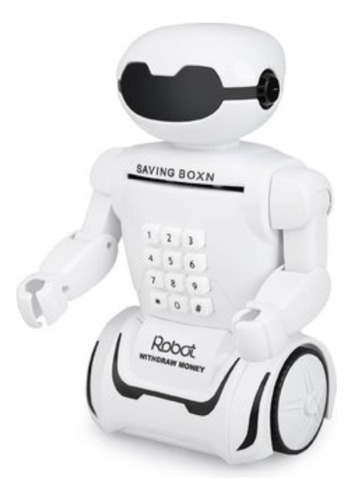 Juguetes Para Niños Robot Piggy Bank Con Luces Y Música