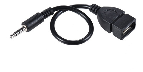 Imagen 3 de 5 de Cable Adaptador Otg Plug 3.5 A Usb 2.0 , Aux De Auto