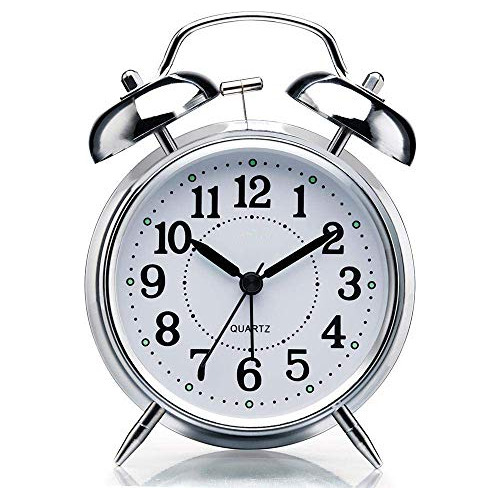 Reloj Despertador Analógico De Cuarzo Spc800 (plata).