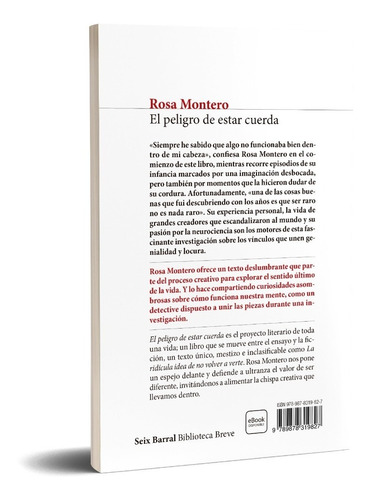 Peligro De Estar Cuerda - Rosa Montero - Seix Barral - Libro