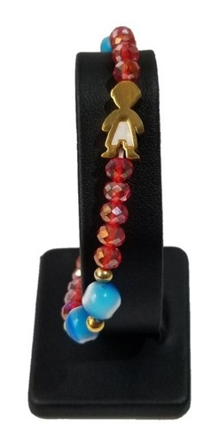 Pulsera Para Mujer Niño Piedra Murano Joya Elástica Acero