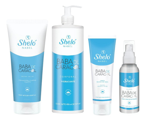 Cremas Facial, Corporal, Manos Y Suero Baba De Caracol Shelo